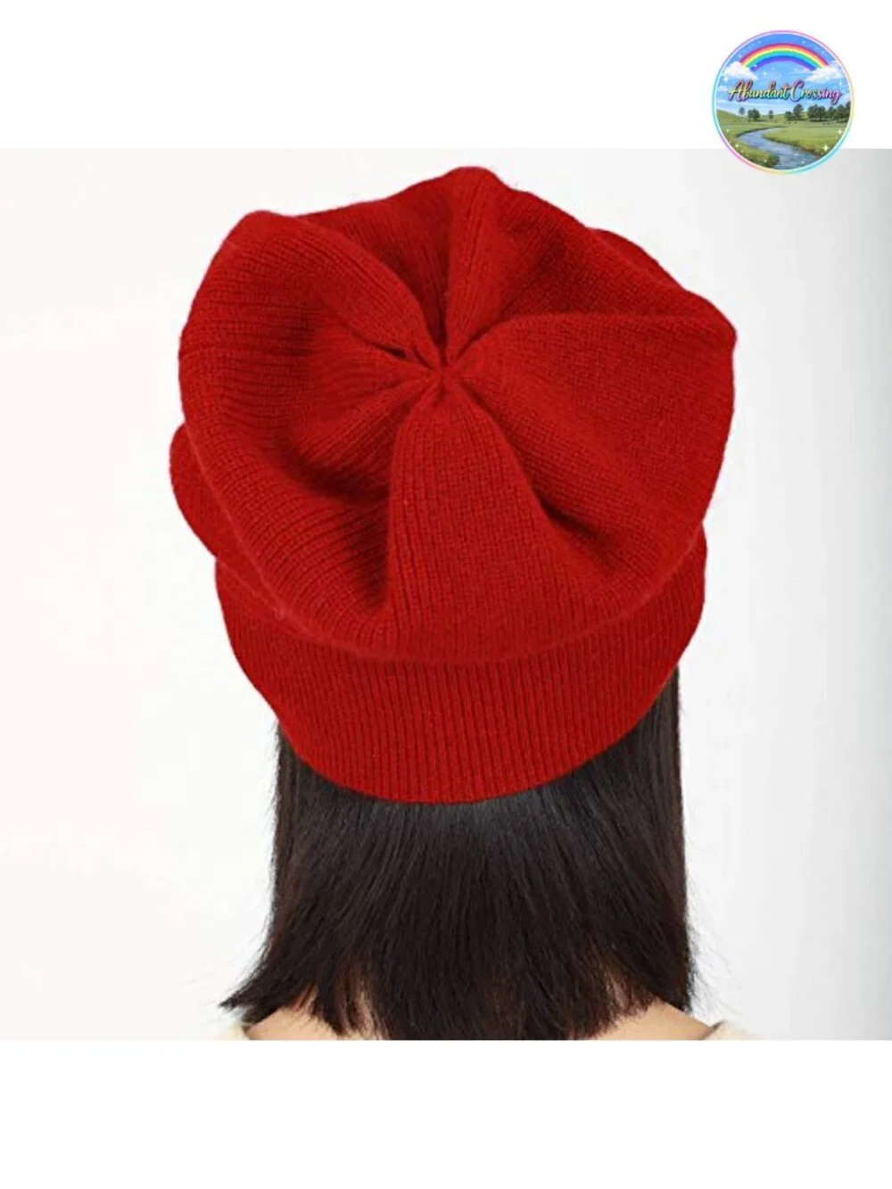 100% Cashmere Oversized Beanie Hat Women Gift Box Premium